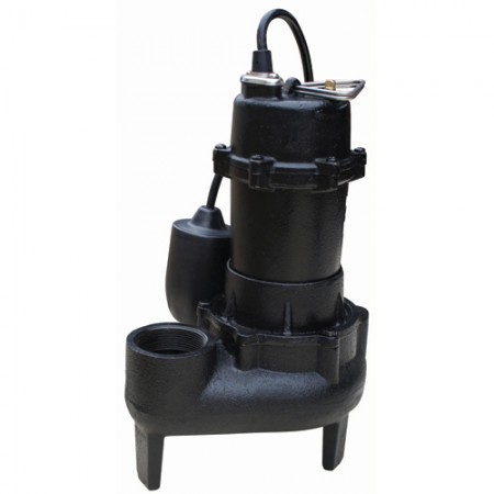 1/2 HP Cast Iron Sewage Pump with Tethered Float 4500 GPH