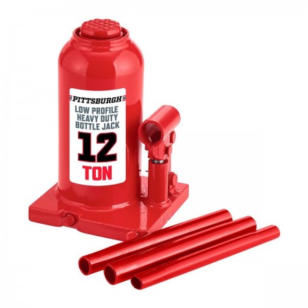 12 Ton Hydraulic Low Profile  Bottle Jack