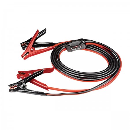 12 ft. 8 Gauge Jumper Cables with Inline Battery Tester