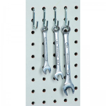 1/2 in. Curved Pegboard Hooks, 12 Pc.