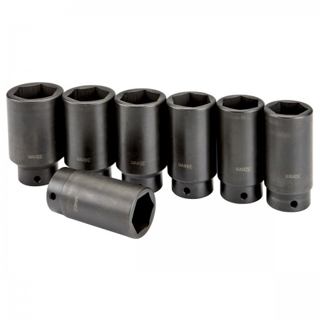 1/2 in. Drive Front Wheel Drive Axle Lock-Nut Socket Set, 7 Piece