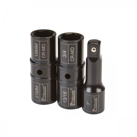 1/2 in. Drive Impact Flip Socket Set, 3 Pc.