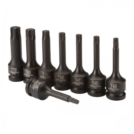 1/2 in. Drive Impact Star Bit Socket Set, 8 Pc.