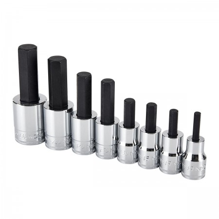 1/2 in.  Drive Metric Professional Hex Bit Socket Set, 8  Pc.