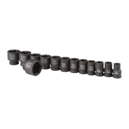 1/2 in. Drive SAE Impact Socket Set, 13 Pc.