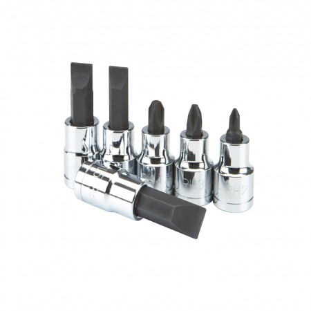 1/2 in. Drive Screwdriver Bit Socket Set, 6 Pc.