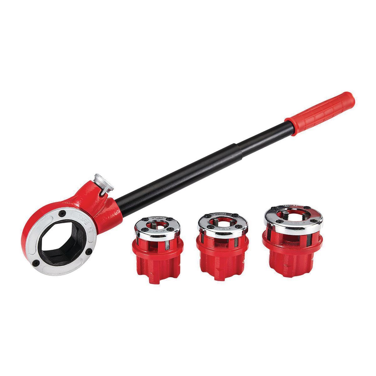 1/2 in. - 1 in. Ratcheting Pipe Threader Set, 5 Piece