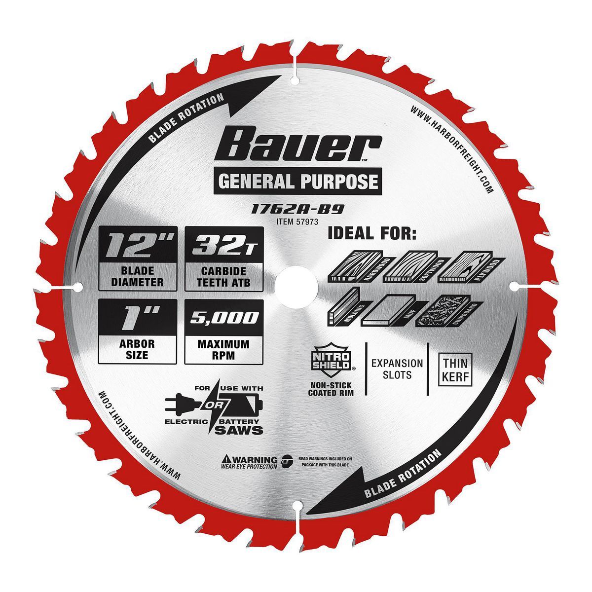 12 in., 32T Framing Miter Saw Blade