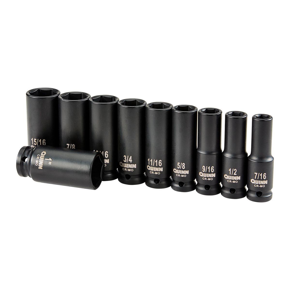 1/2 in. Drive SAE Impact Deep Socket Set, 10-Piece