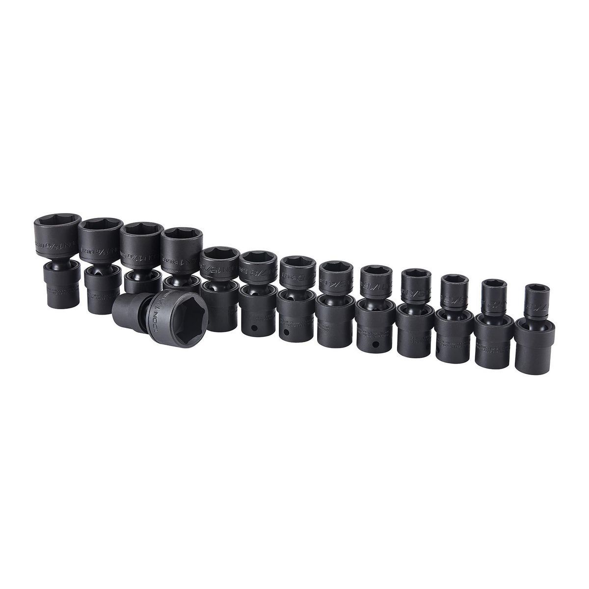 1/2 in.  Drive SAE Impact Swivel Socket Set, 14-Piece