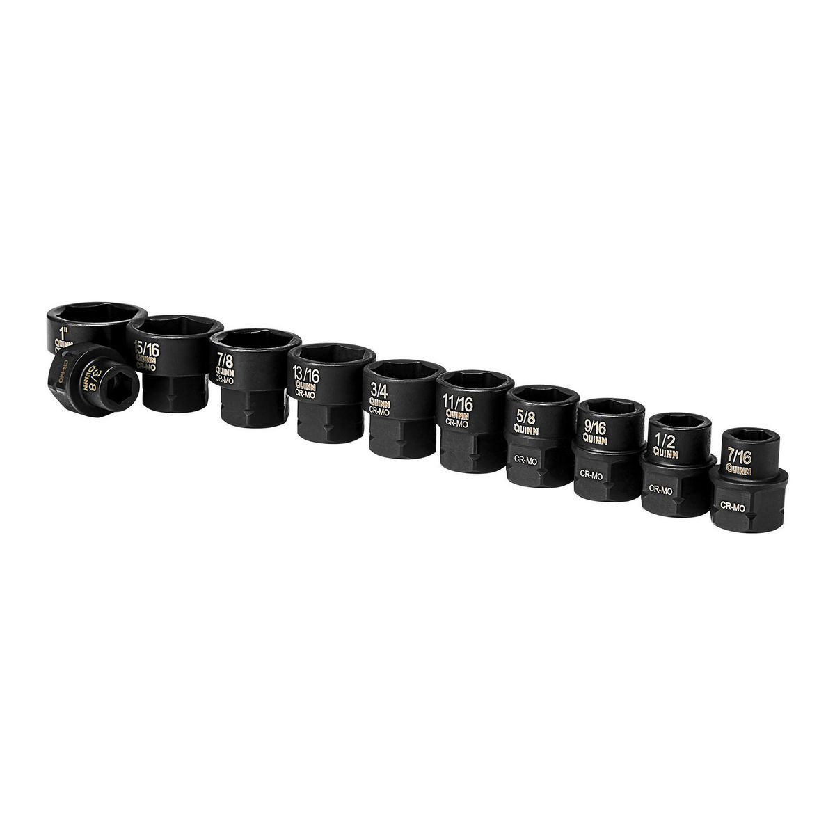 1/2 in. Drive SAE Low-Profile Impact Socket Set, 11-Piece