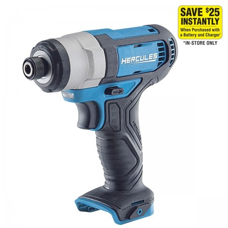 12V Cordless 1/4 in. Hex Compact Impact Driver - Tool Only