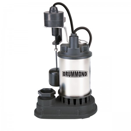 1/3 HP Submersible Sump Pump with Heavy Duty Vertical Float Switch 4000 GPH