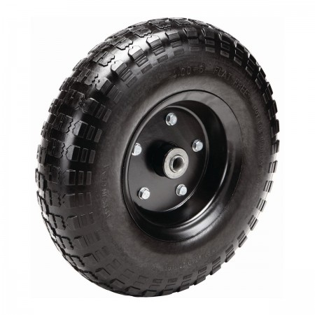 13 in. Flat-Free Tire with Powder Coated Steel Hub