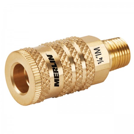 1/4 in. Male Brass Industrial Coupler