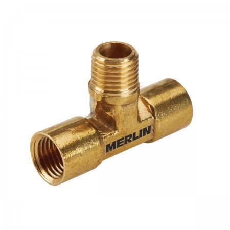 1/4 in. NPT Brass T-Connector