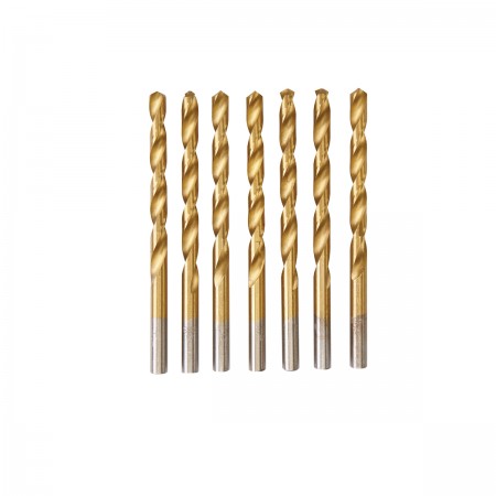 1/4 in. Titanium High Speed Steel Drill Bit Set, 7 Pc.