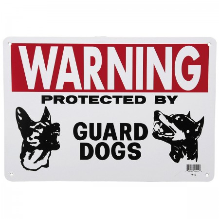 14 in.  x 10 in. Guard Dog Sign