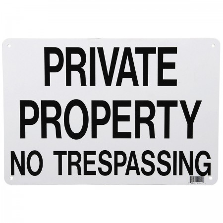 14 in.  x 10 in. Private Property Sign