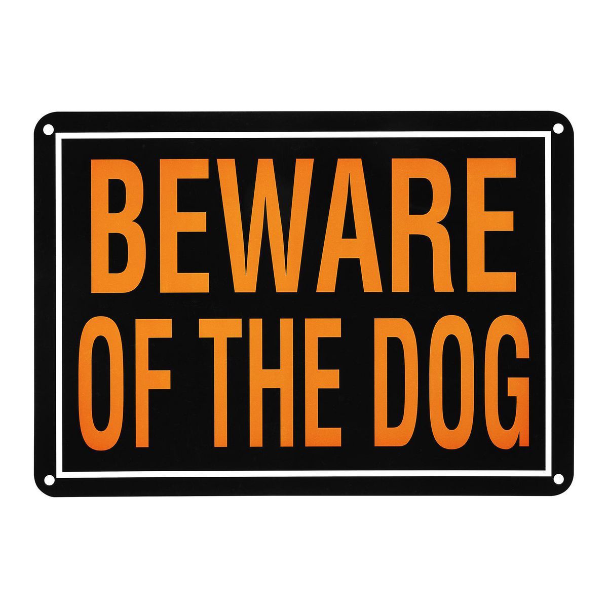 14 in. x 10 in. Beware of the Dog Sign