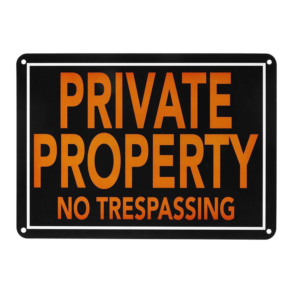 14 in. x 10 in. Private Property Sign
