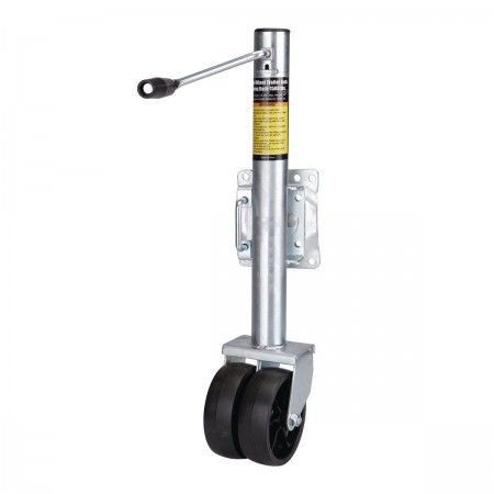 1500 lb. Dual Wheel Swing-Back Bolt-On Trailer Jack