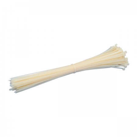 15 in. White Cable Ties 100 Pk.