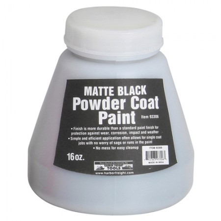 16 Oz. Powder Coat Paint - Matte Black