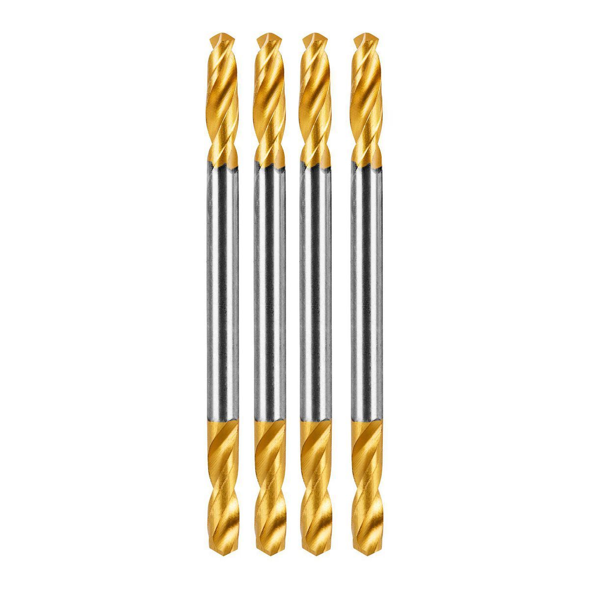 1/8 in. Double-Ended Titanium Drill Bits, 4-Piece