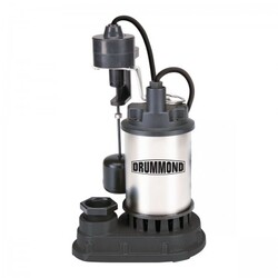 1  HP Submersible Sump Pump with Heavy Duty Vertical Float Switch, 6000 GPH