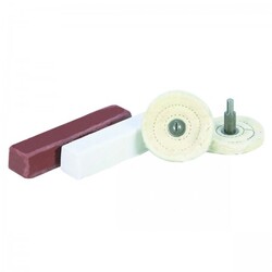 2-1/2 In. Polishing and Buffing Kit with 1/4 In. Shank, 4 Pc.