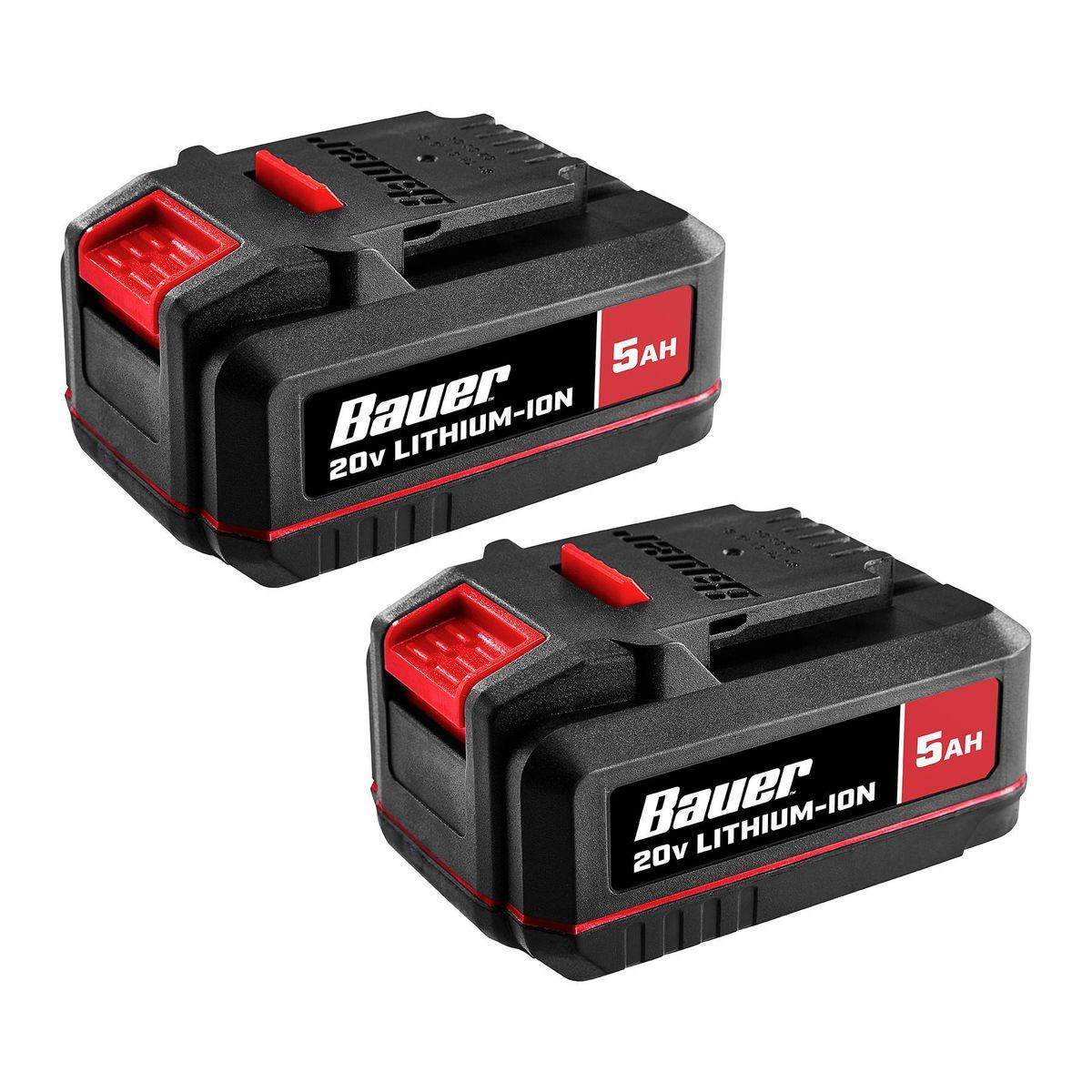 20V 5 Ah High-Capacity Lithium-Ion Battery Bundle, 2-Pack