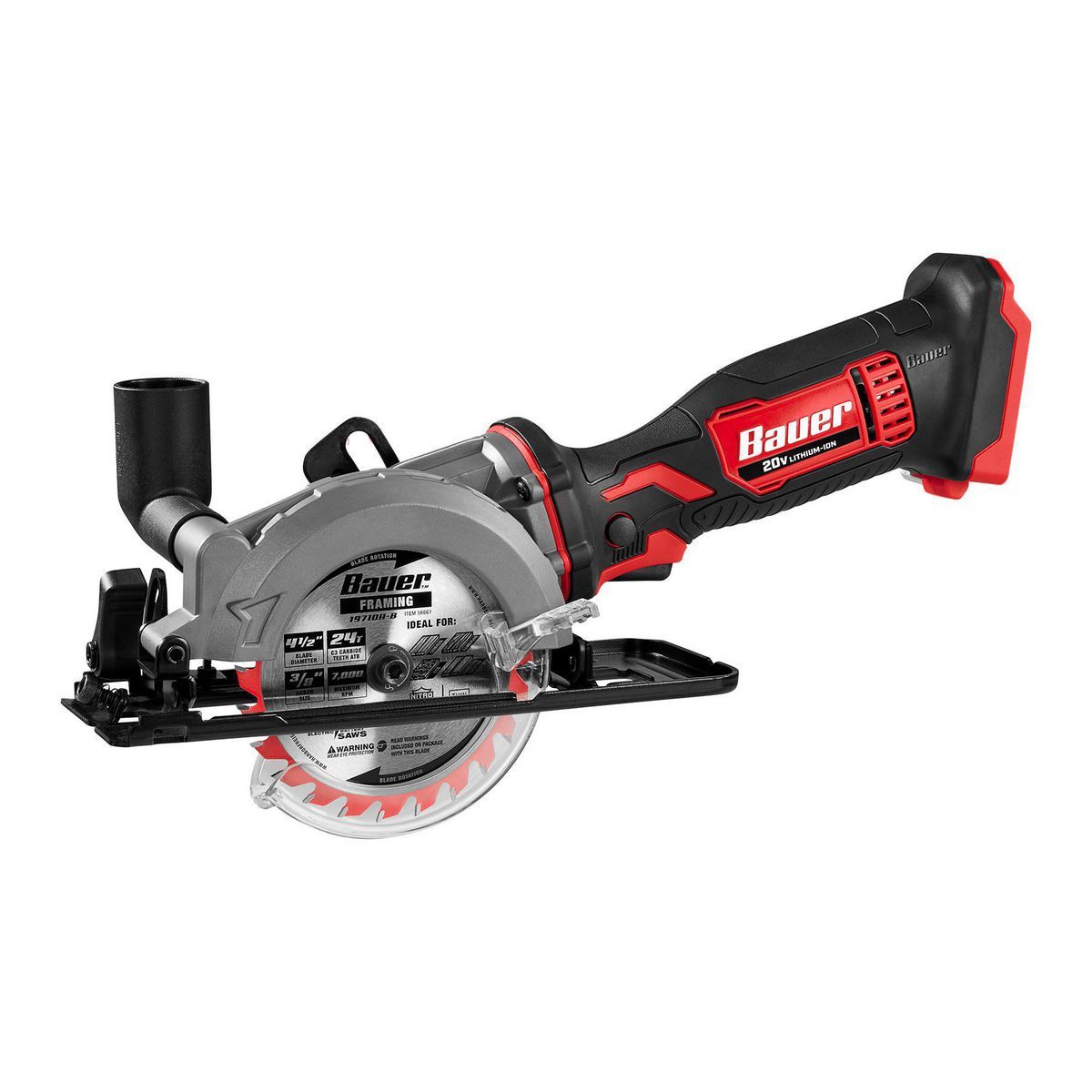 20V Cordless, 4-1/2 in. Circular Saw – Tool Only