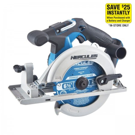 20v Lithium-Ion Cordless 6-1/2 in.  Circular Saw - Tool Only