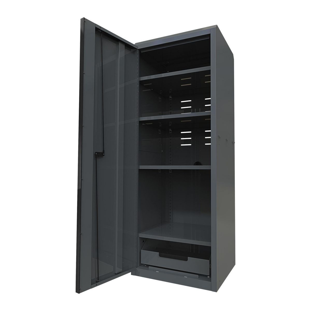 22 in. End Locker, Series 3, Slate Gray