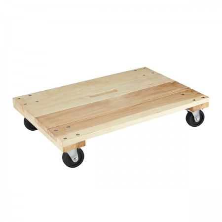 24 in. x 16 in. 1000 lbs. Capacity Solid Deck Hardwood Dolly