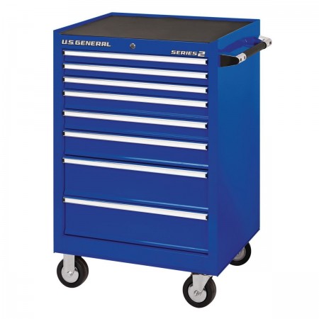 26 in. x 22 In. Single Bank Roller Cabinet, Blue