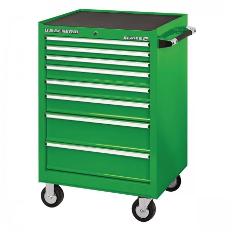 26 in. x 22 In. Single Bank Roller Cabinet, Green