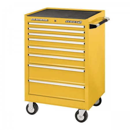 26 in. x 22 In. Single Bank Roller Cabinet, Yellow