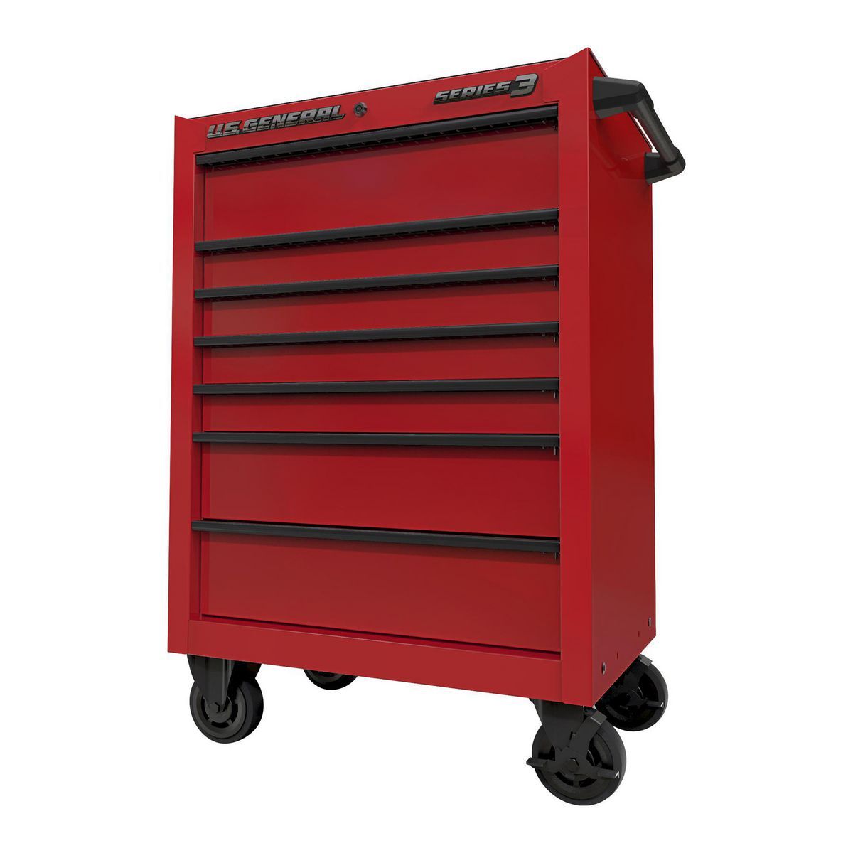 27 in. x 22 in. Roll Cab, Series 3, Red