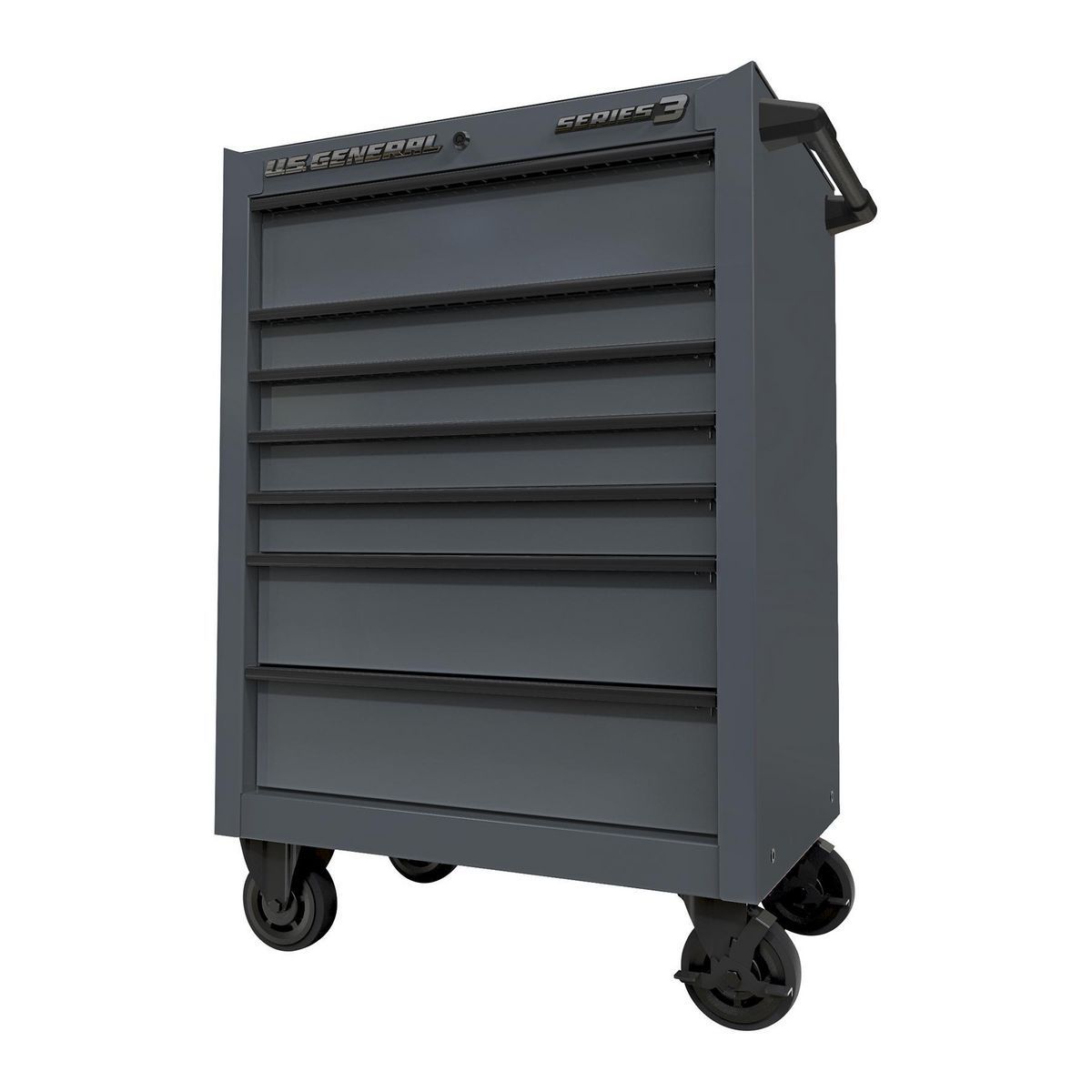 27 in. x 22 in. Roll Cab, Series 3, Slate Gray