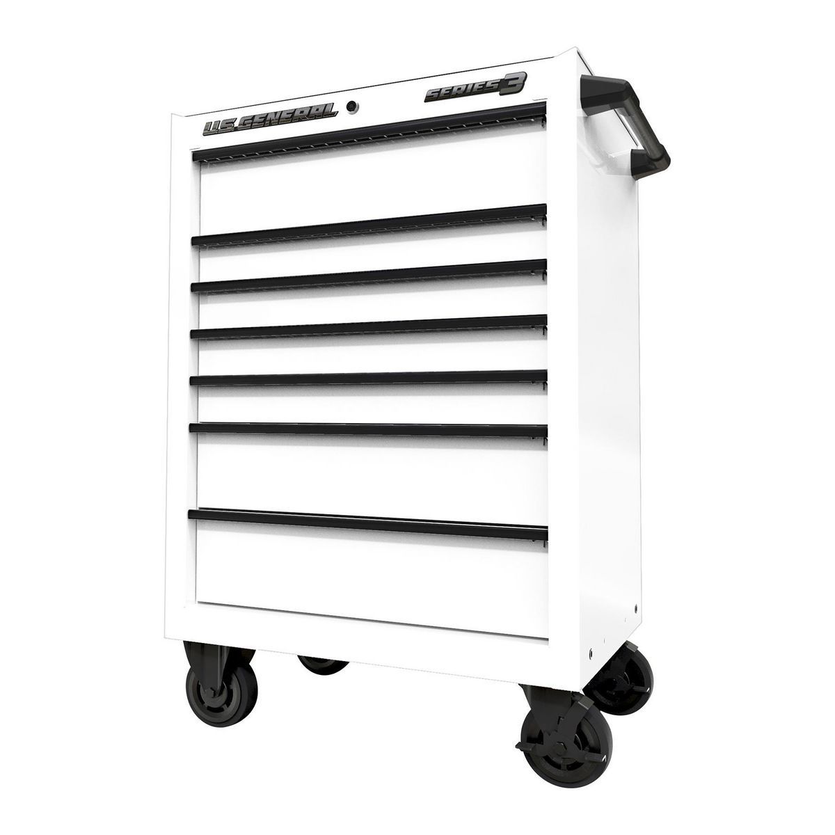 27 in. x 22 in. Roll Cab, Series 3, White