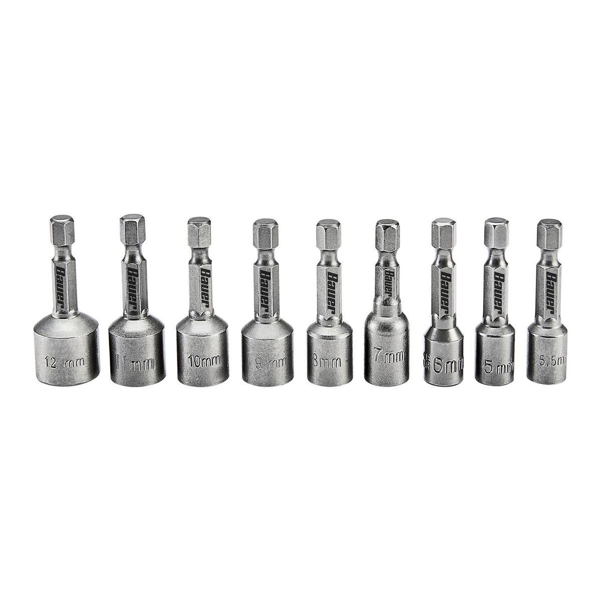 2-9/16 in. Impact Rated Magnetic Metric Nut Setter Set , 9-Pc.