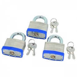 2 in. Keyed-Alike Padlocks, 3 Pc.