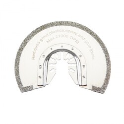 3-1/2 in. Diamond Grit Multi-Tool Half-Moon Blade For Masonry