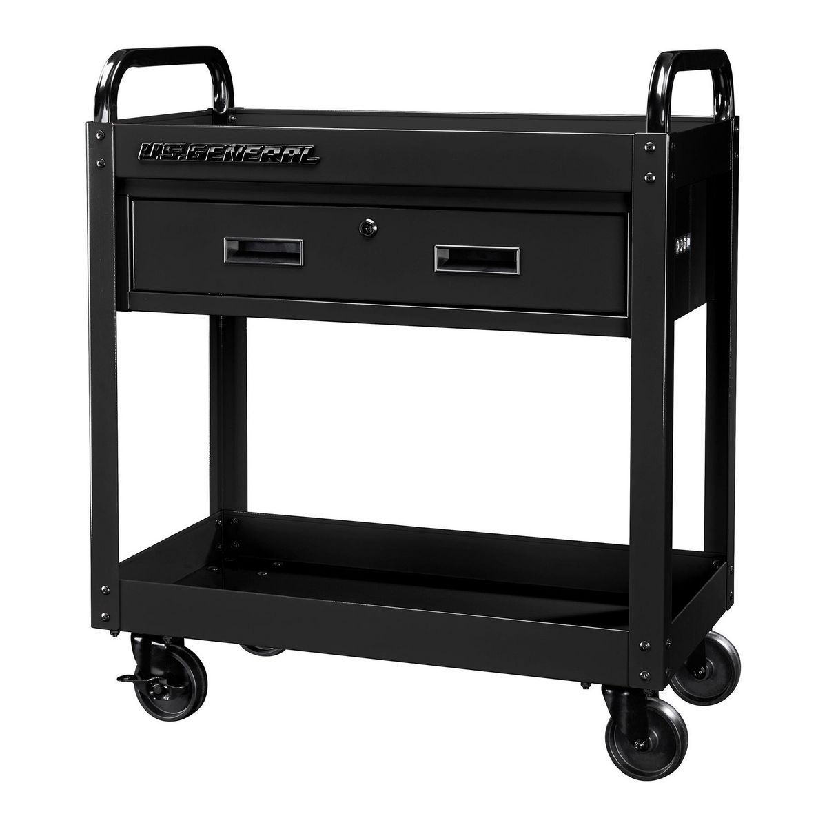 30 in., 1-Drawer Service Cart, Black