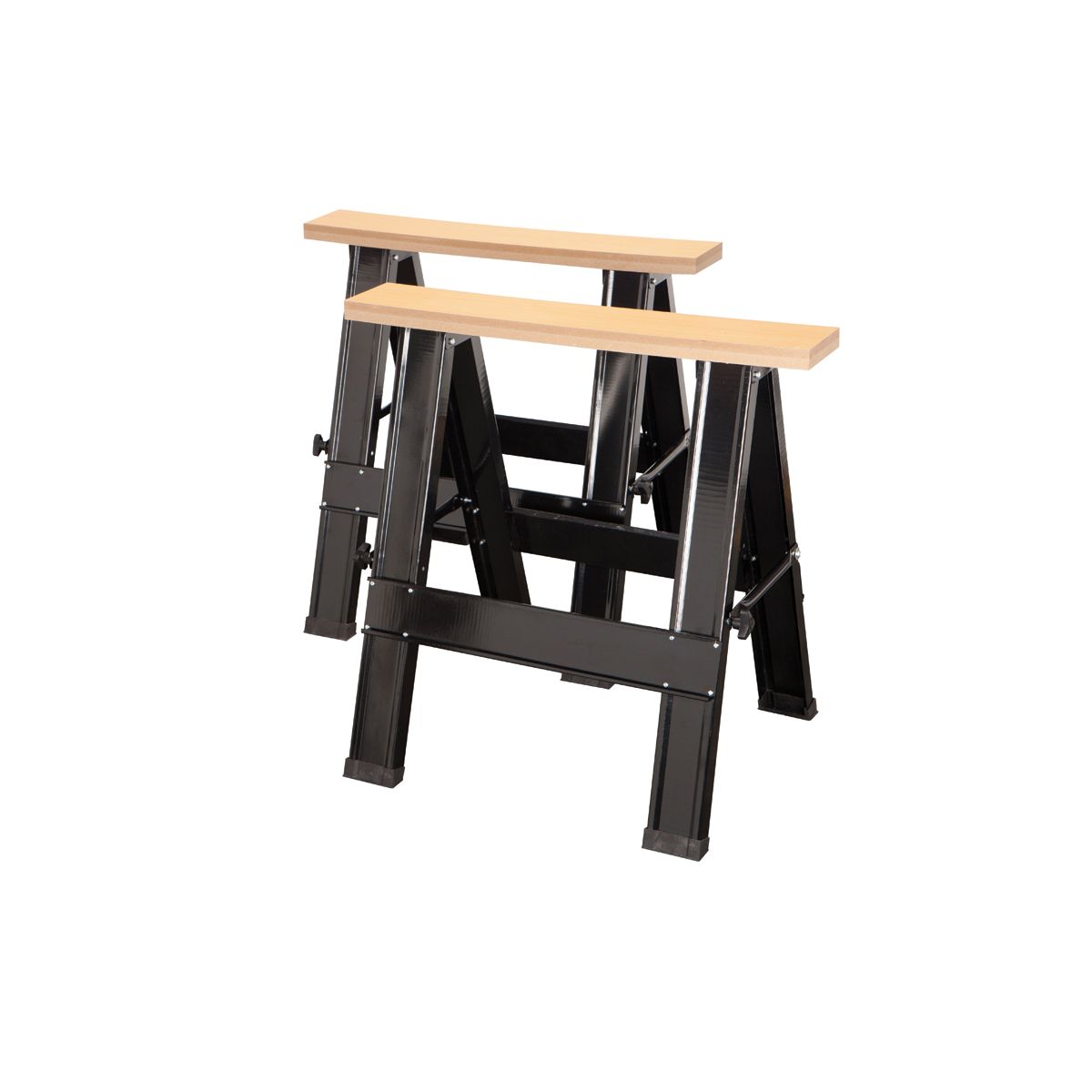 30 in. Steel Folding Sawhorses, 2000 lb. Capacity, 2 Pack