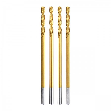 3/32 in. Titanium Drill Bit Set, 4 Pc.