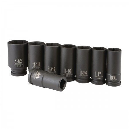 3/4 in. Drive SAE Impact Deep Socket Set, 8 Pc.