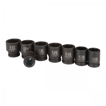 3/4 in. Drive SAE Impact Socket Set, 8 Pc.